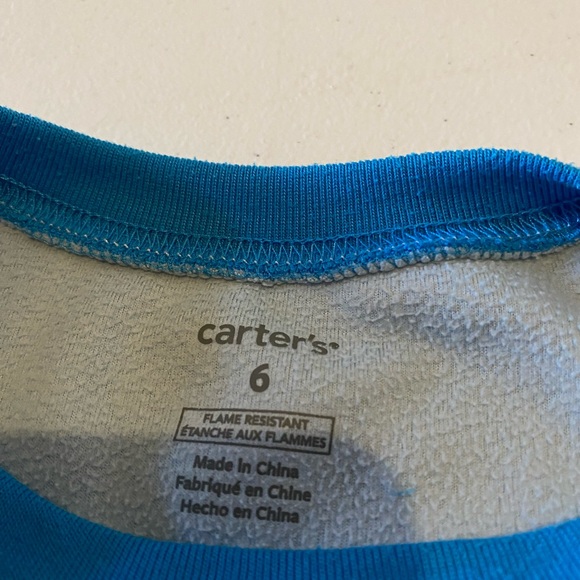 Blue Kids Pajamas with Yeti Design - Picture 3 of 4